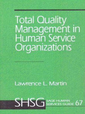cover image of Total Quality Management in Human Service Organizations